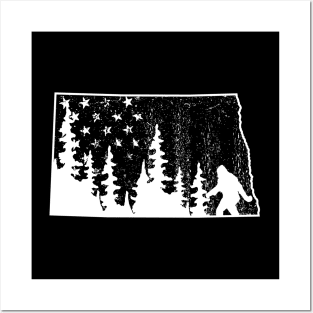 North Dakota Bigfoot Posters and Art